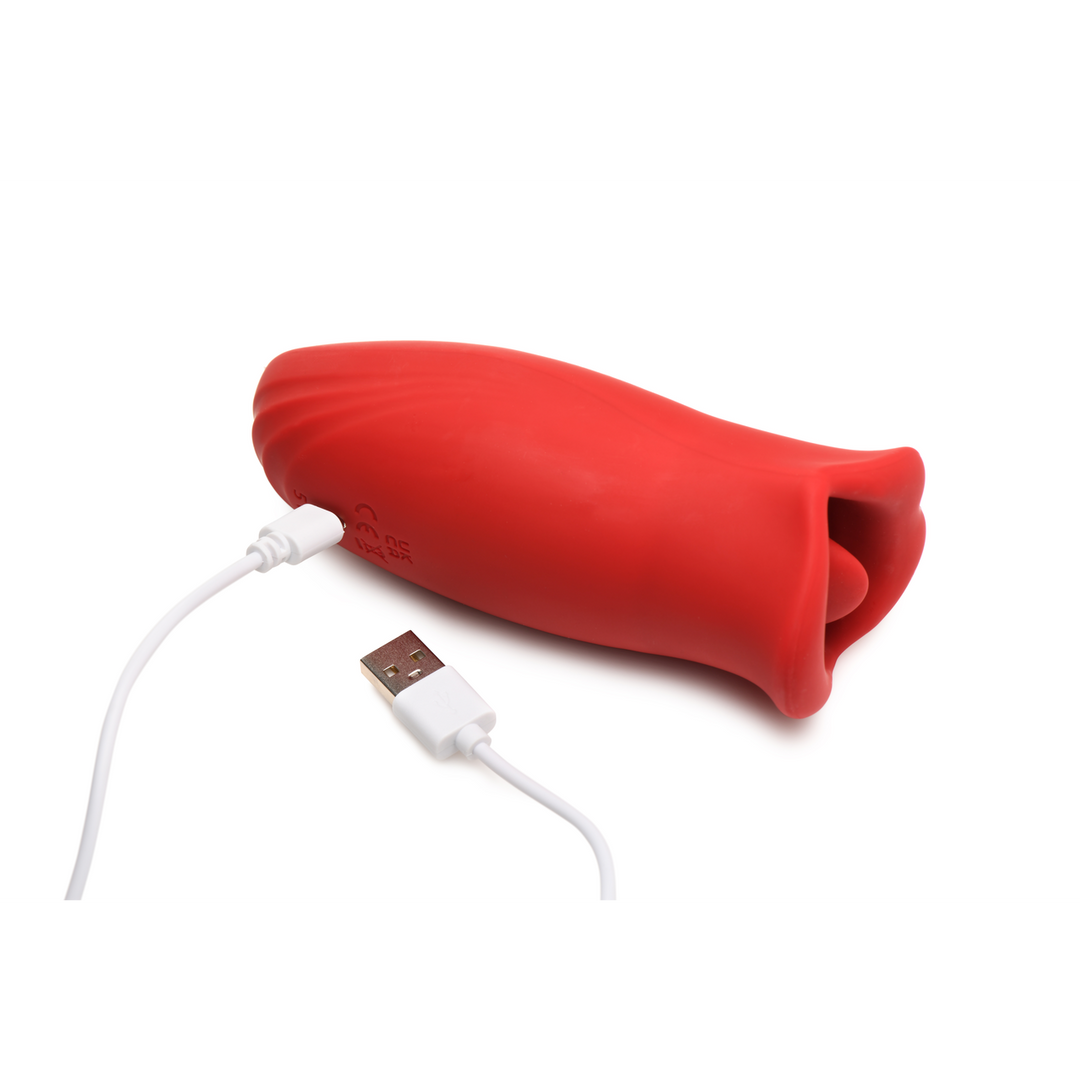 Estimulador de clitóris Kiss and Tell Kissing 7 funções – vermelho | XR Brands