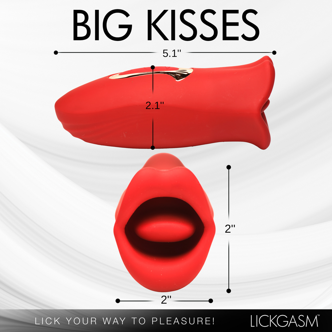 Estimulador de clitóris Kiss and Tell Kissing 7 funções – vermelho | XR Brands