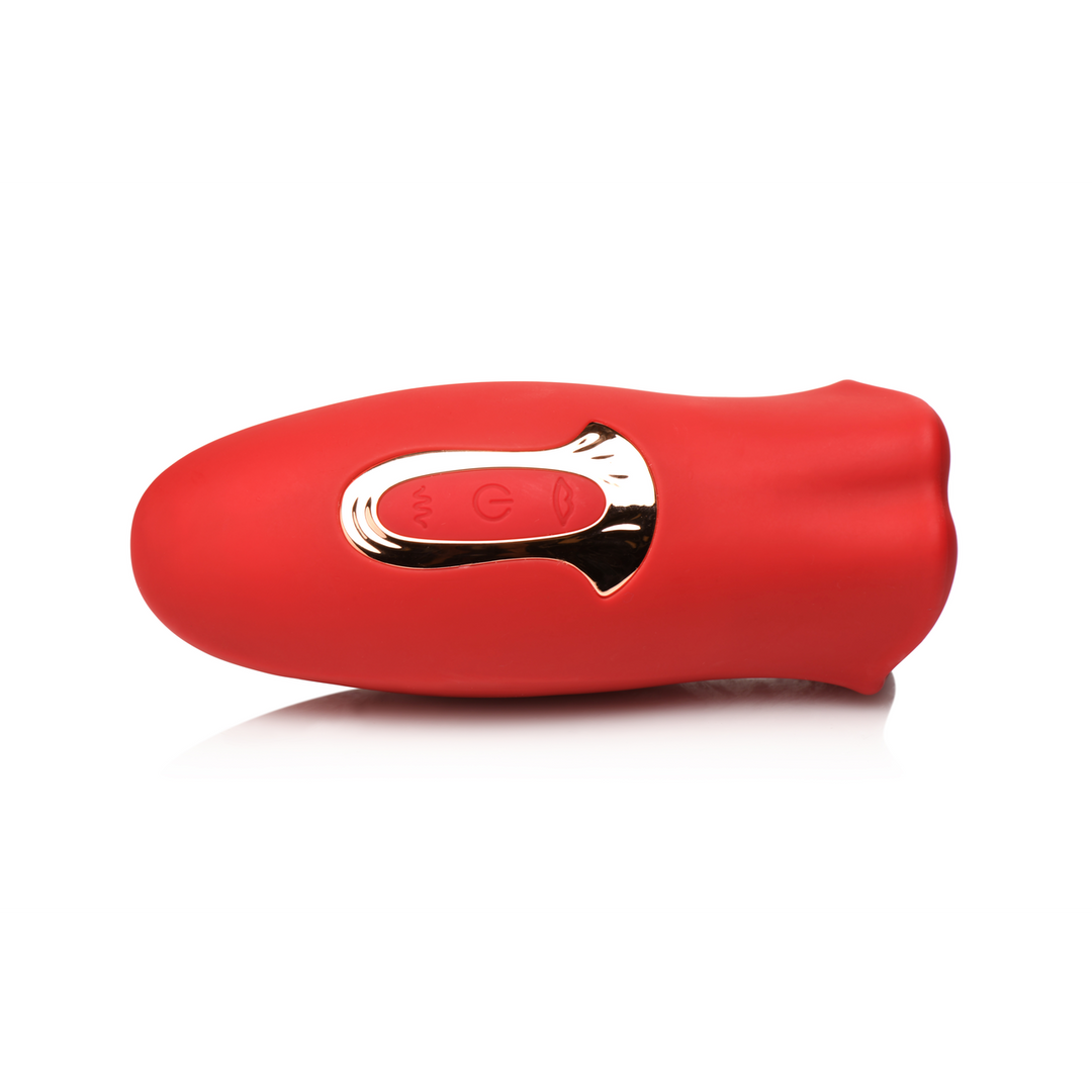 Estimulador de clitóris Kiss and Tell Kissing 7 funções – vermelho | XR Brands