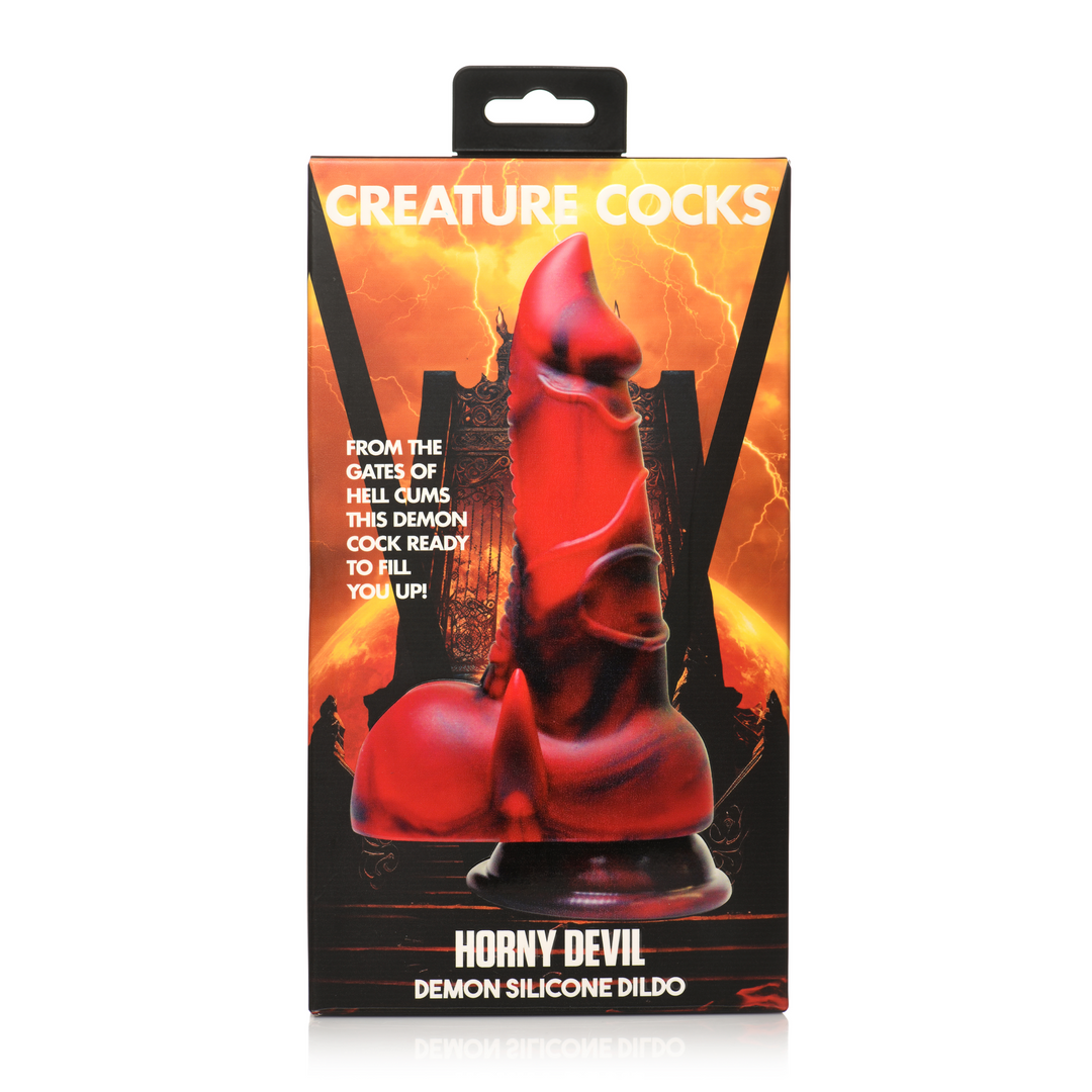 Dildó Horny Devil Demon 7.5 cm – piros