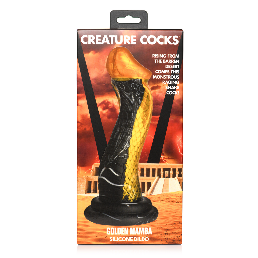 Consolador Snake 9.5 cm – dorado | XR Brands