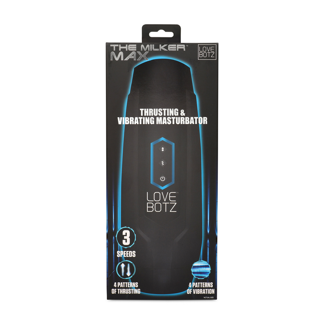 Masturbator Milker Max 14X 4 Funktionen – stoßend, schwarz
