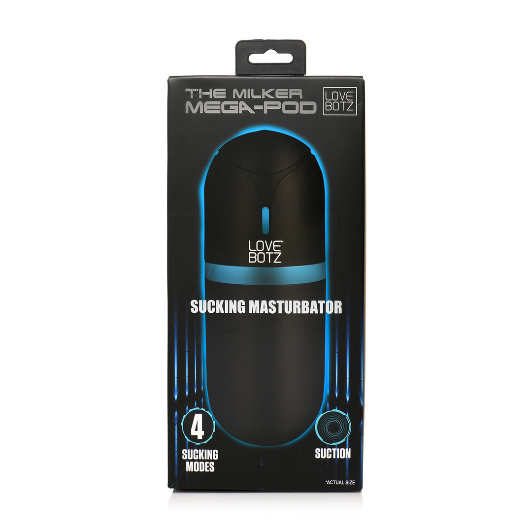Masturbatore Milker Pod Sucking 19.3 cm – nero | XR Brands