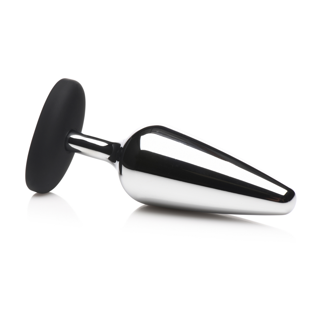 Plug anal Slut 13 cm – prateado | XR Brands