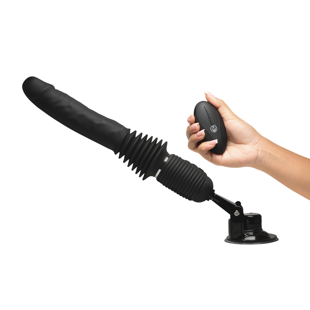 Dildo Ultimate Pounder 30 cm – mit Fernbedienung, stoßend, schwarz | XR Brands