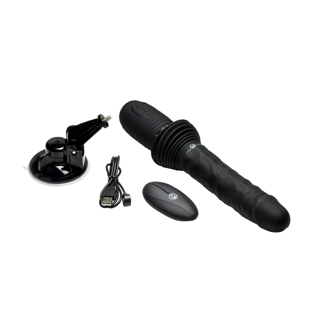 Dildo Ultimate Pounder 30 cm – mit Fernbedienung, stoßend, schwarz | XR Brands