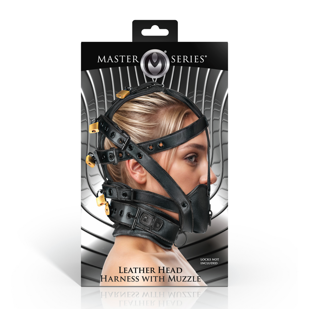 BDSM accessory Head Muzzle – black | XR Brands