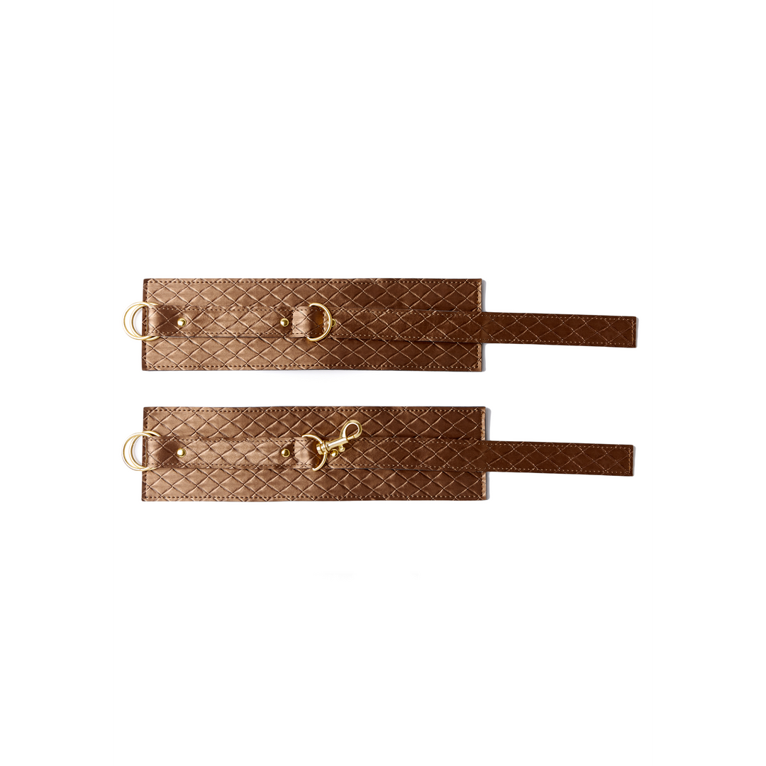 Handcuffs Infatuation Ankle Cuffs – brown | Xplay by Allure