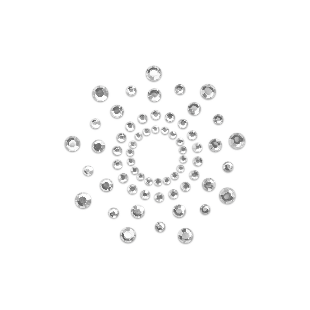 Capo fetish Mimi Rhinestone Pasties – argento