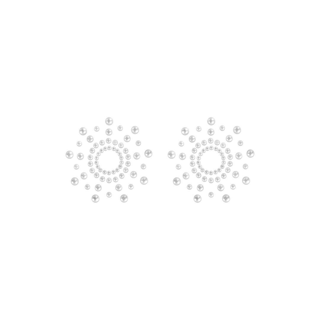 BDSM-Zubehör Mimi Stickers with Pearls – blau | Bijoux Indiscrets