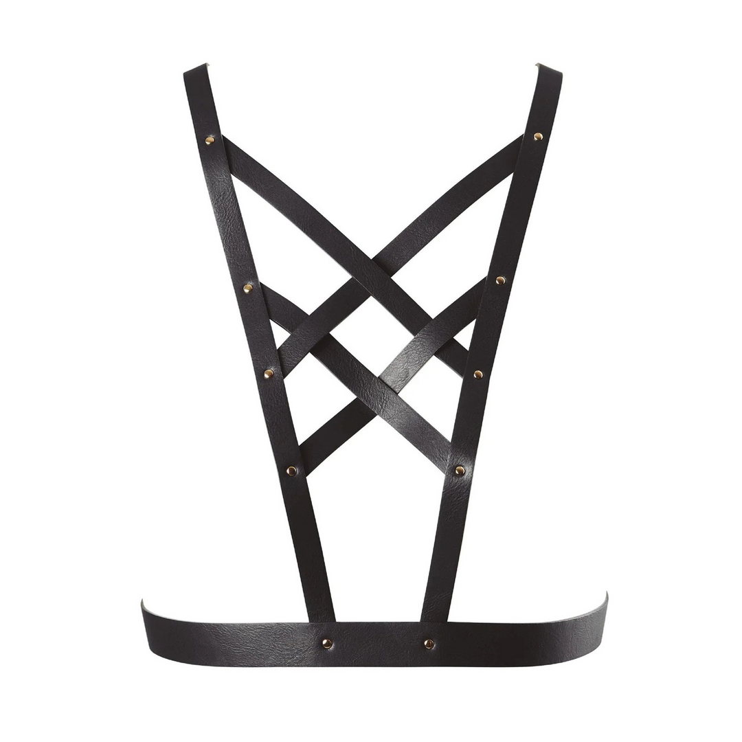 Strap-on harness Cross Cleavage – black | Bijoux Indiscrets