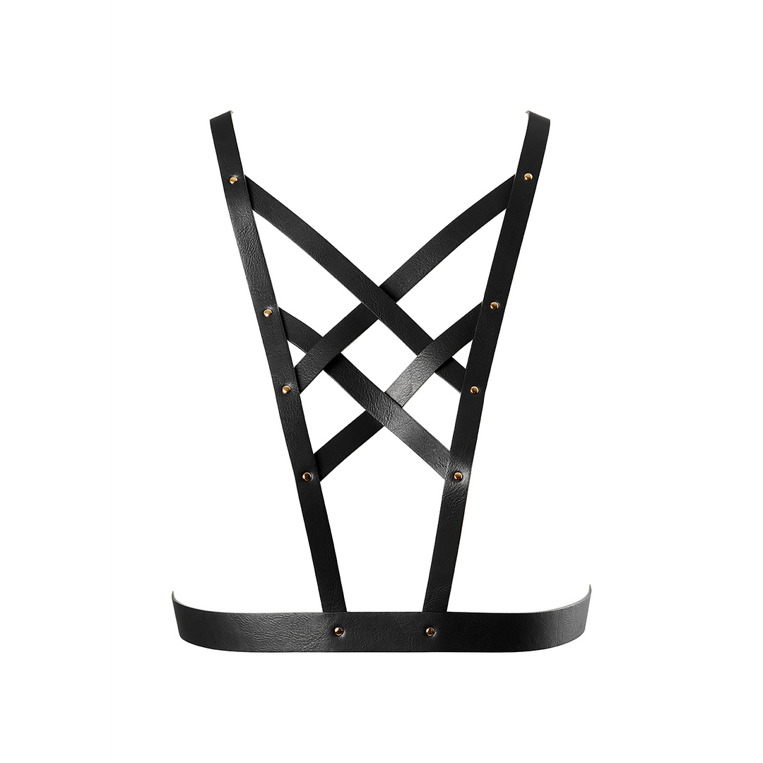 Strap-on harness Cross Cleavage – black | Bijoux Indiscrets