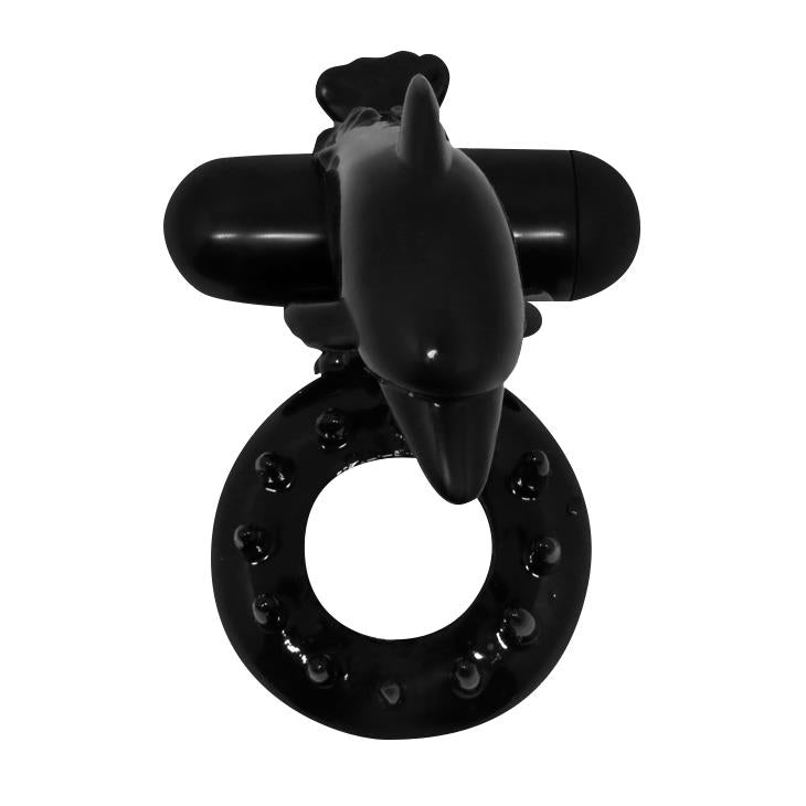 Anello fallico – vibrante, nero BI-010133-2 | Baile