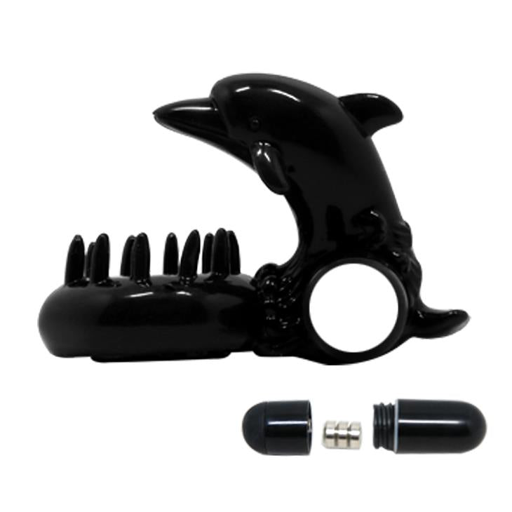 Anello fallico – vibrante, nero BI-010133-2 | Baile