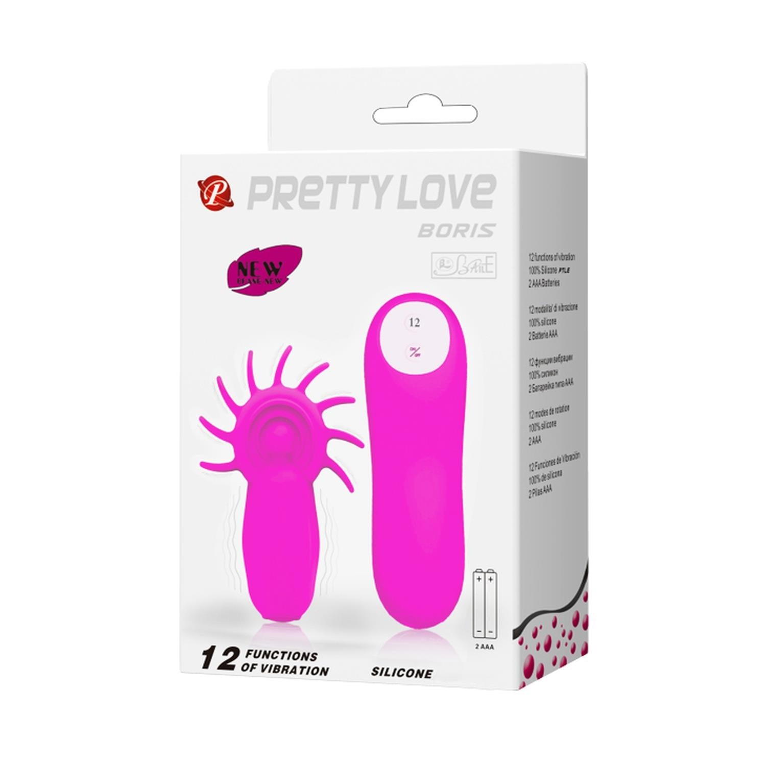 PRETTY LOVE- BORIS, 12 fonctions de vibration