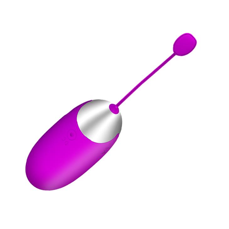 Vibrating egg Abner 12 functions – app-controlled, rechargeable, fuchsia | Pretty Love