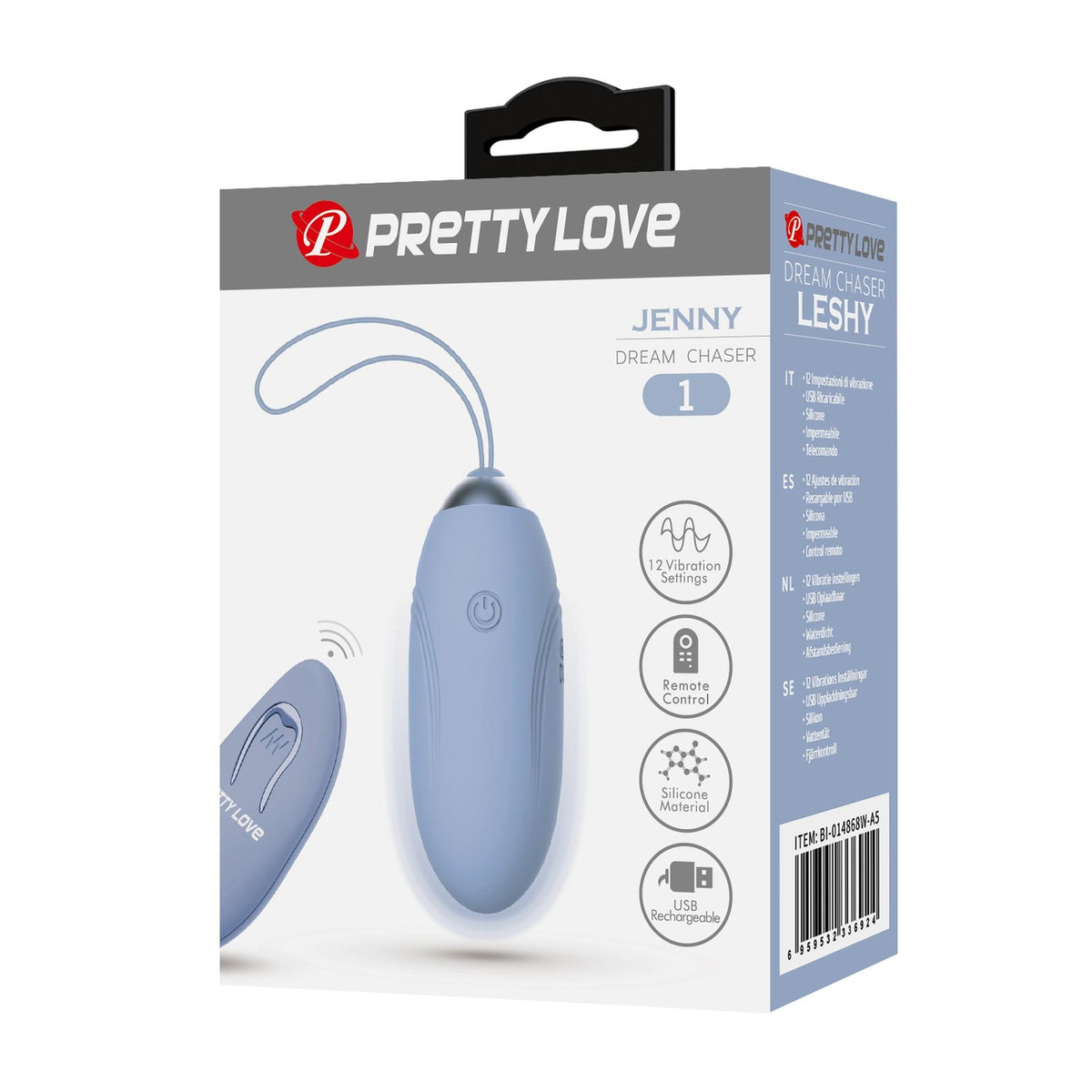 Œuf vibrant Jenny chaser 1 12 fonctions – avec télécommande | Pretty Love