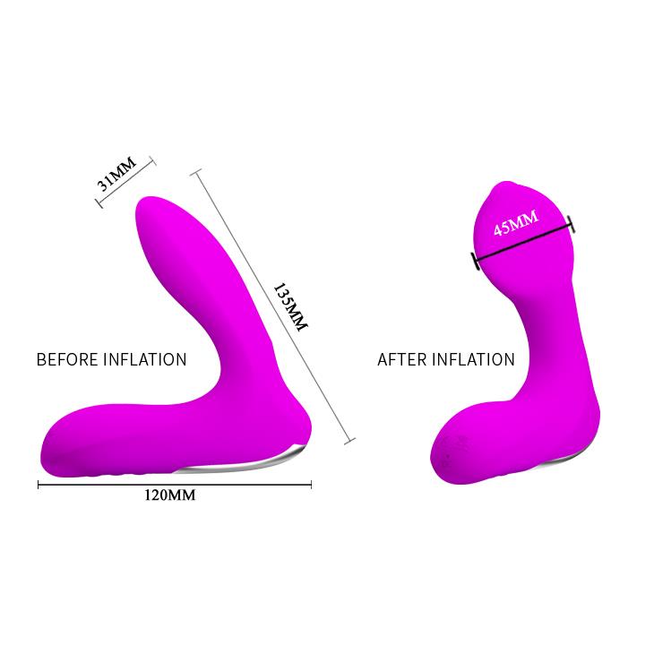 Masseur de prostate Leonard 12 fonctions – rechargeable, vibrant, rose | Pretty Love