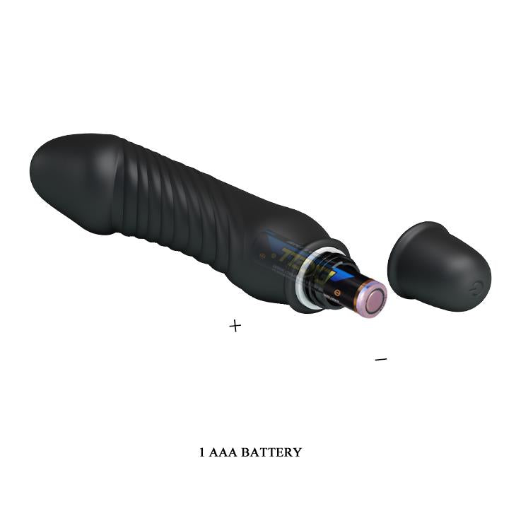 Mini vibratore Stev 10 funzioni – nero | Pretty Love