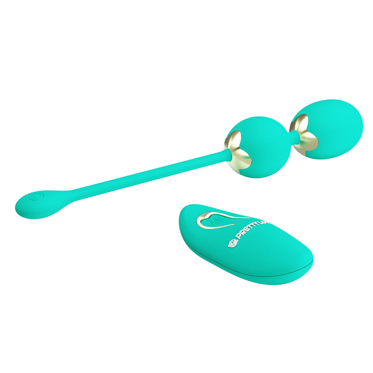 Boules de geisha Lechies chaser 5 Memory 12 fonctions – avec télécommande, vibrante, verte | Pretty Love