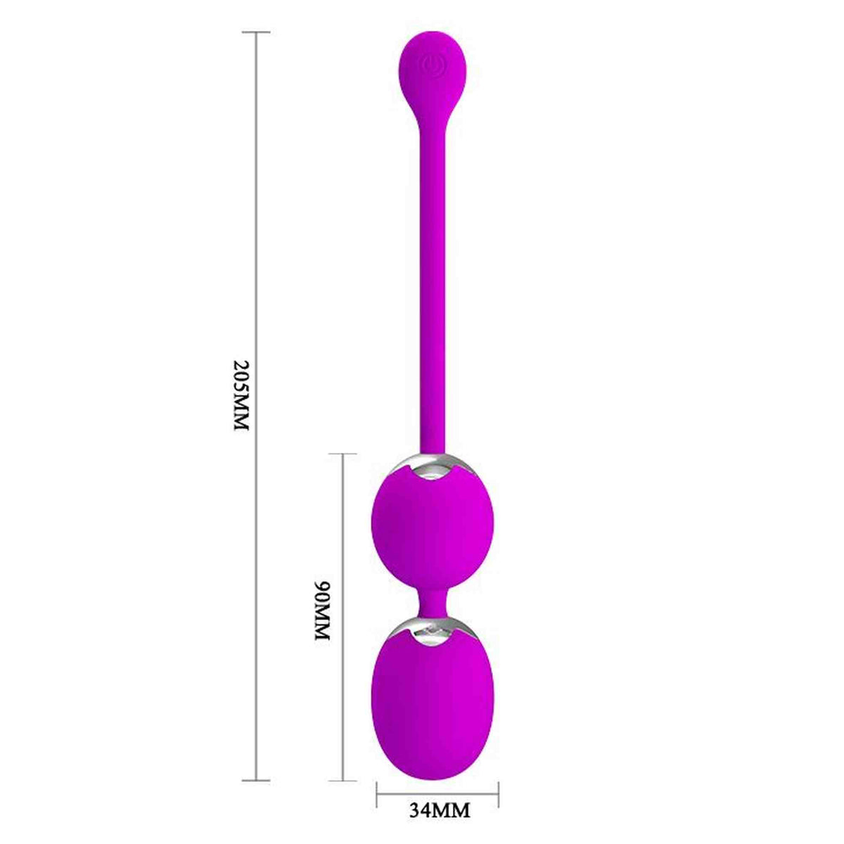 Liebeskugeln Werner 12 Funktionen – wiederaufladbar, vibrierend, fuchsia | Pretty Love