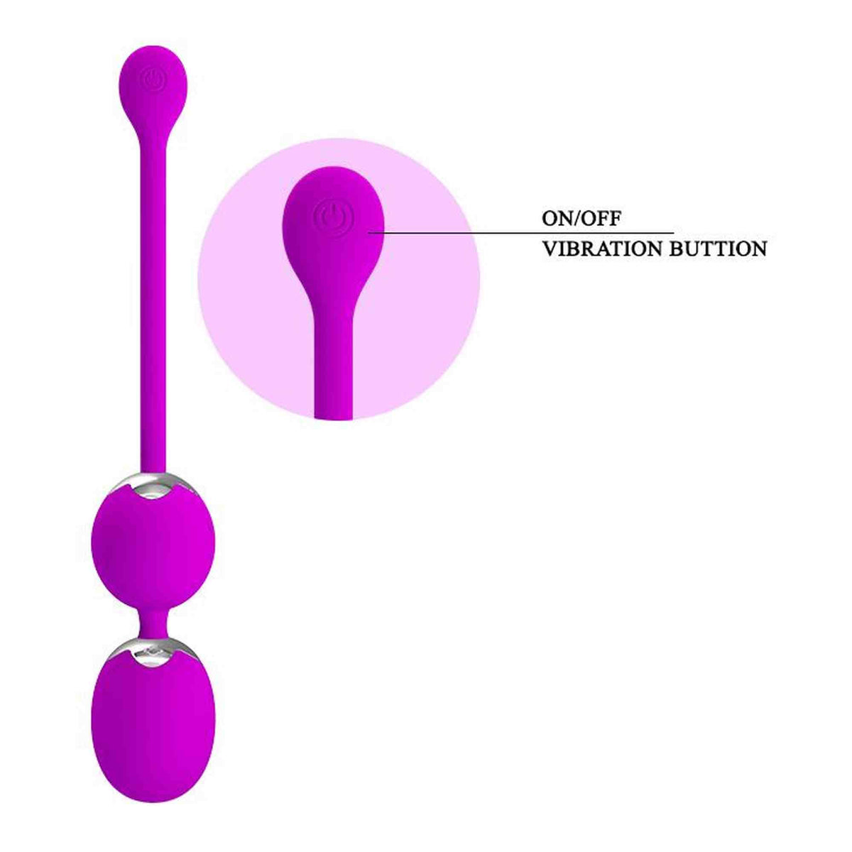 Liebeskugeln Werner 12 Funktionen – wiederaufladbar, vibrierend, fuchsia | Pretty Love