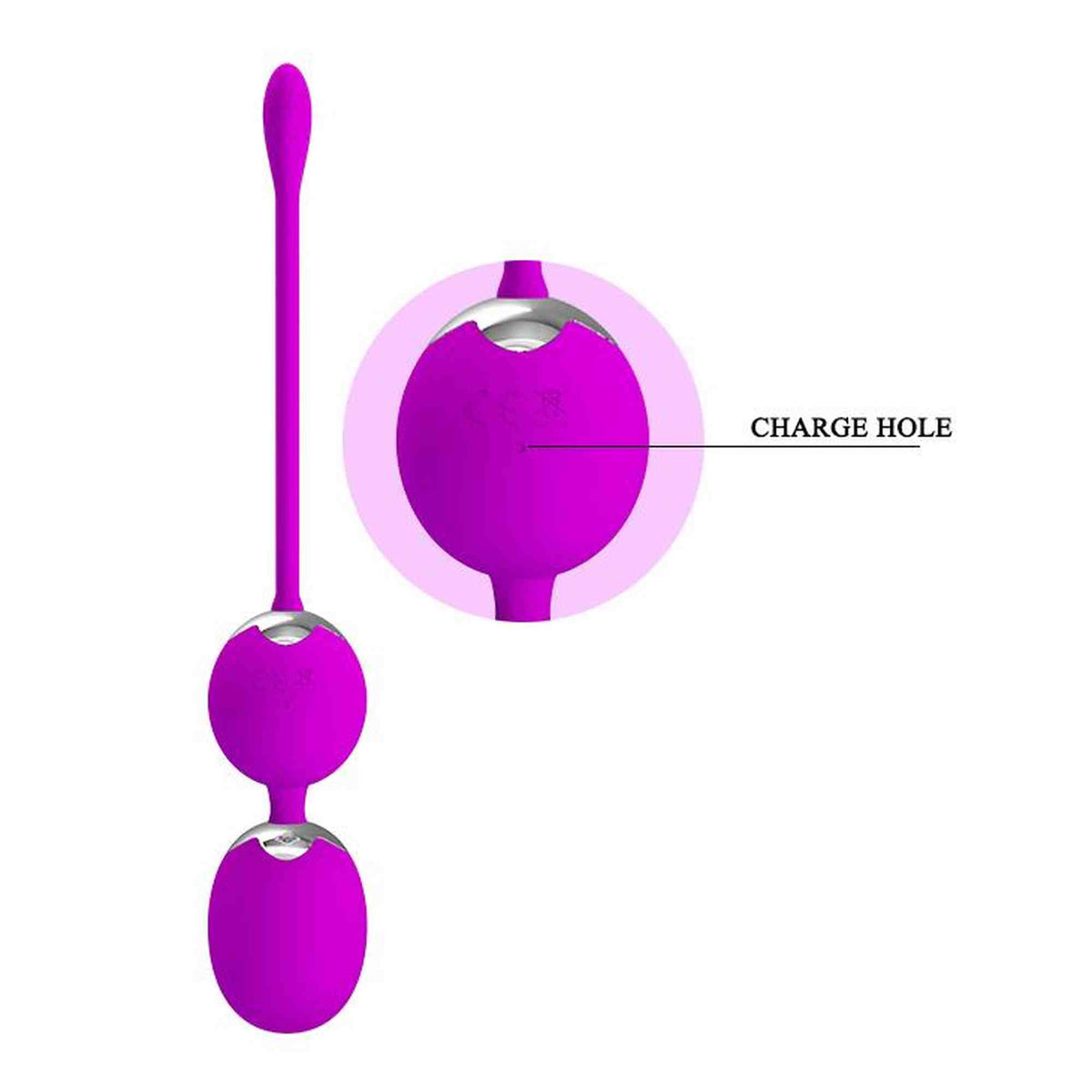 Liebeskugeln Werner 12 Funktionen – wiederaufladbar, vibrierend, fuchsia | Pretty Love
