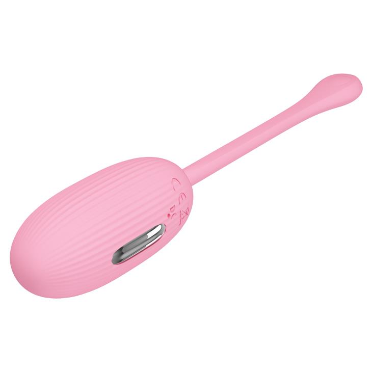 Vibrating egg Doreen 3 Electric Shock 12 12 functions – app-controlled, rechargeable, pink | Pretty Love