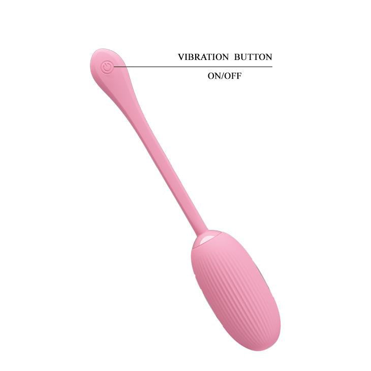 Vibrating egg Doreen 3 Electric Shock 12 12 functions – app-controlled, rechargeable, pink | Pretty Love