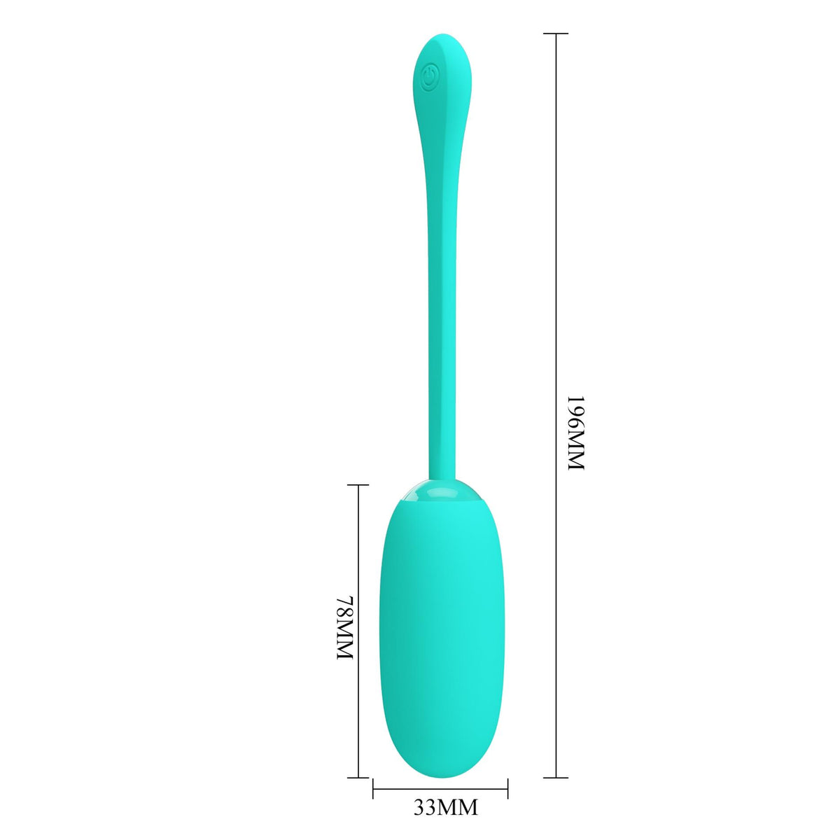 Vibrating egg Julius 12 functions – rechargeable, green | Pretty Love
