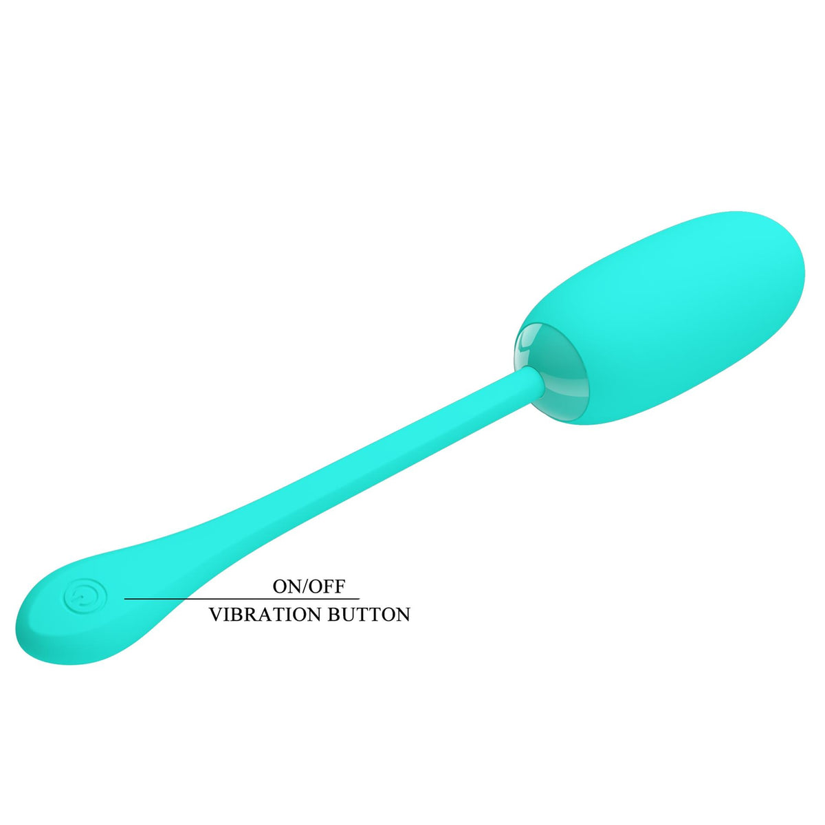 Vibrating egg Julius 12 functions – rechargeable, green | Pretty Love
