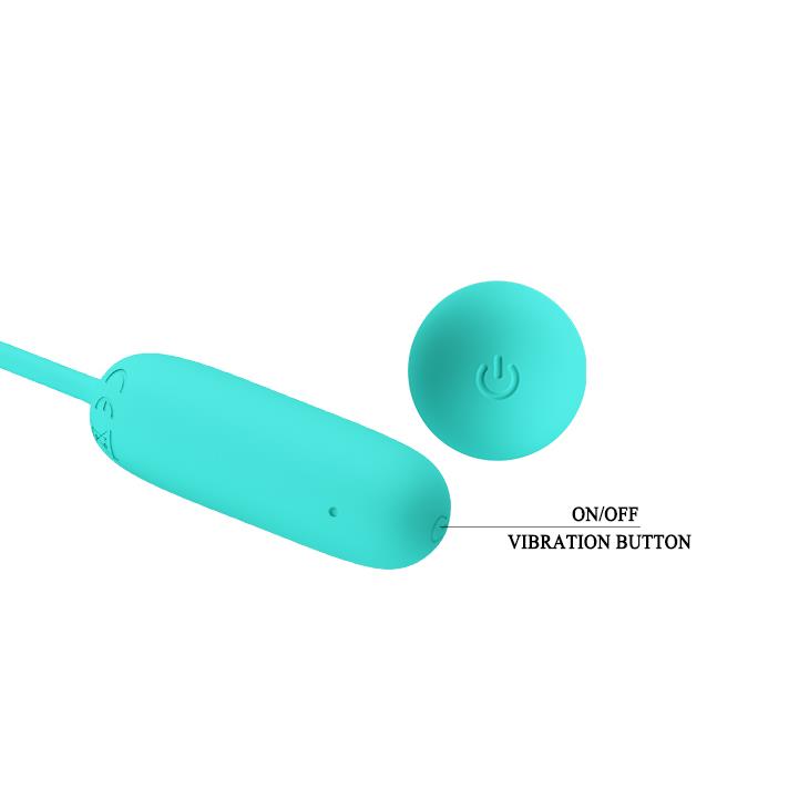 Ovo vibratório Joyce Memory 12 funções – recarregável, azul claro | Pretty Love