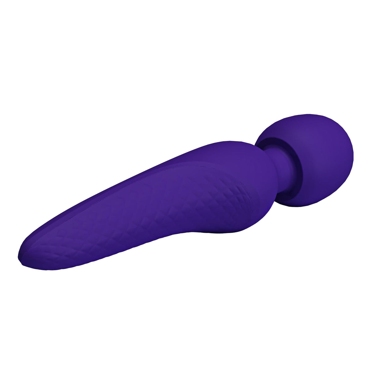 Massajador wand Meredith Memory 5 funções – recarregável, roxo | Pretty Love