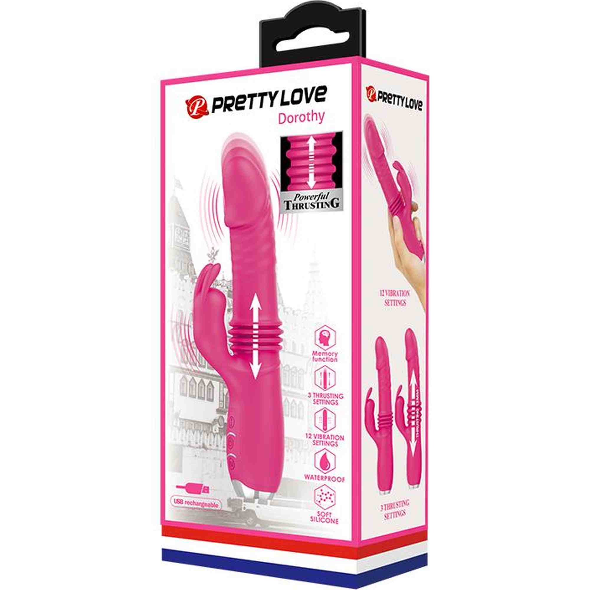 PRETTY LOVE - DOROTHY USB 3 Poussées 12 Vibrations