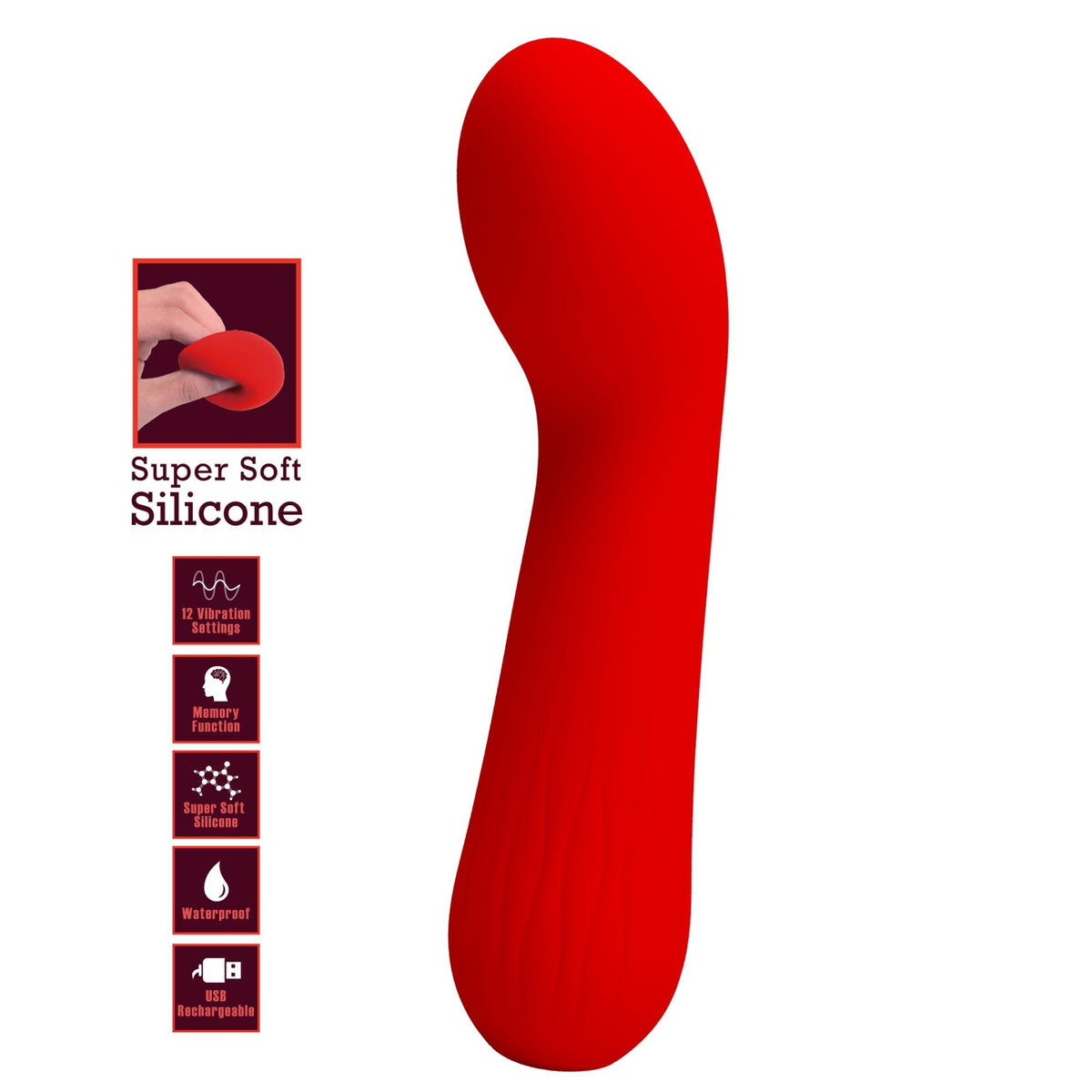 Vibratore punto G Faun Memory 12 funzioni – ricaricabile | Pretty Love