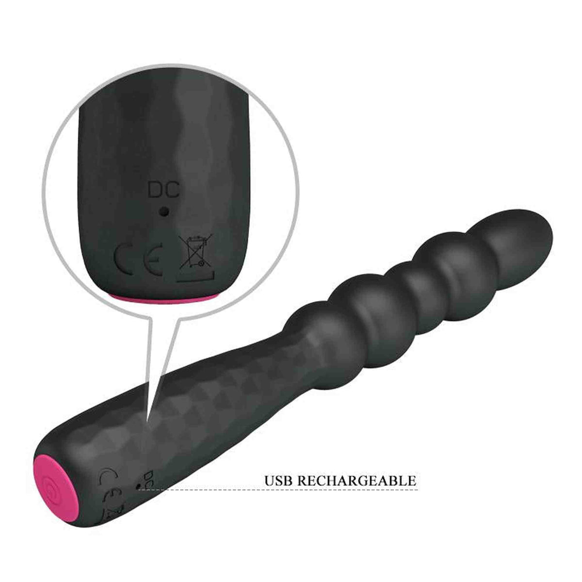 G-Punkt-Vibrator Monroe 12 Funktionen – wiederaufladbar, schwarz | Pretty Love