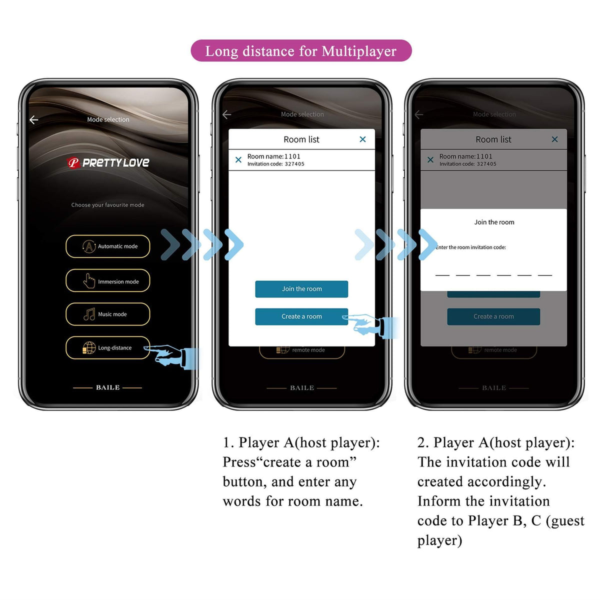 Vibromasseur spécial Baird Mobile distance 12 fonctions – contrôlé par appli, rechargeable, prune | Pretty Love