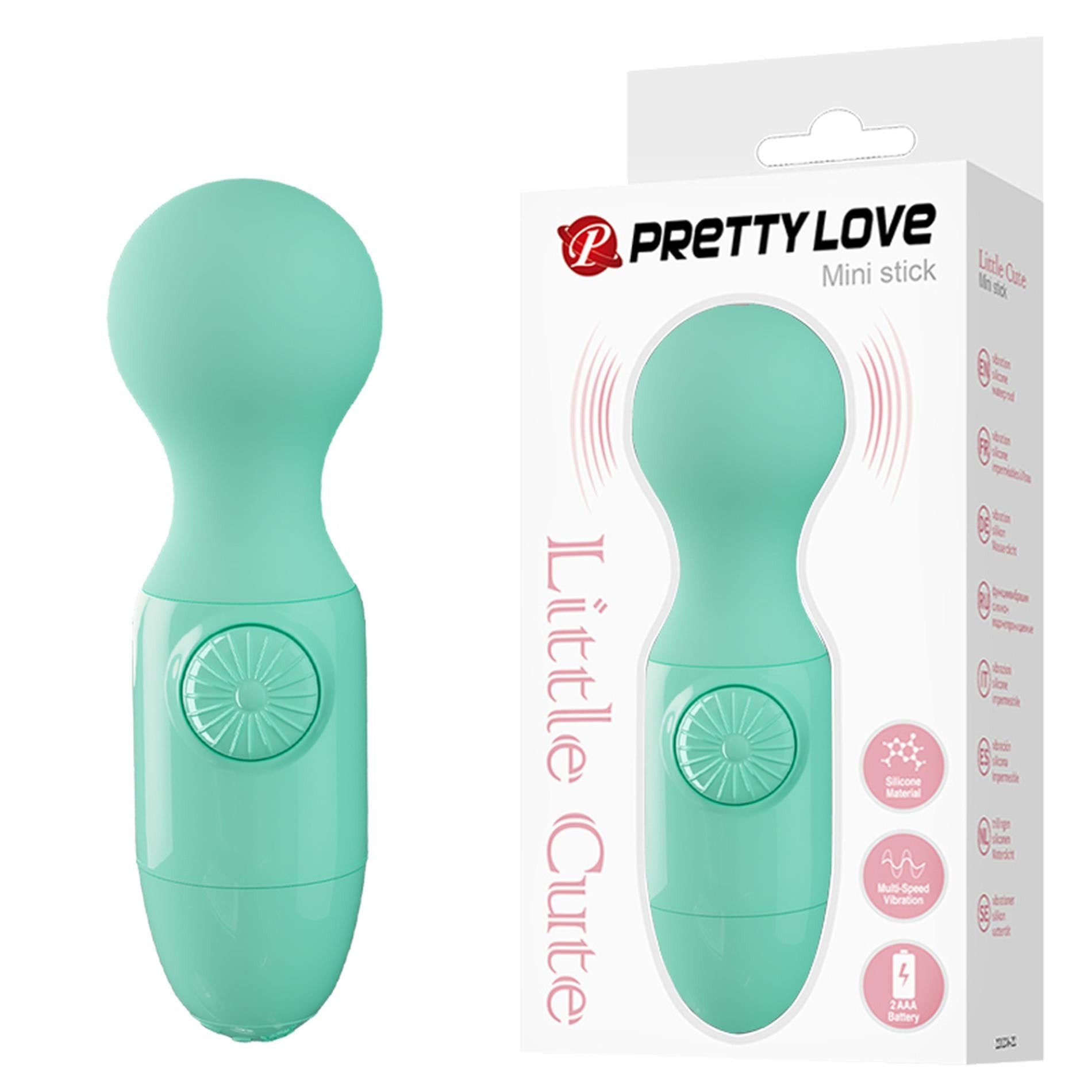 PRETTY LOVE - Mini bâton Vert clair, Petites Mignonnes Vibrations