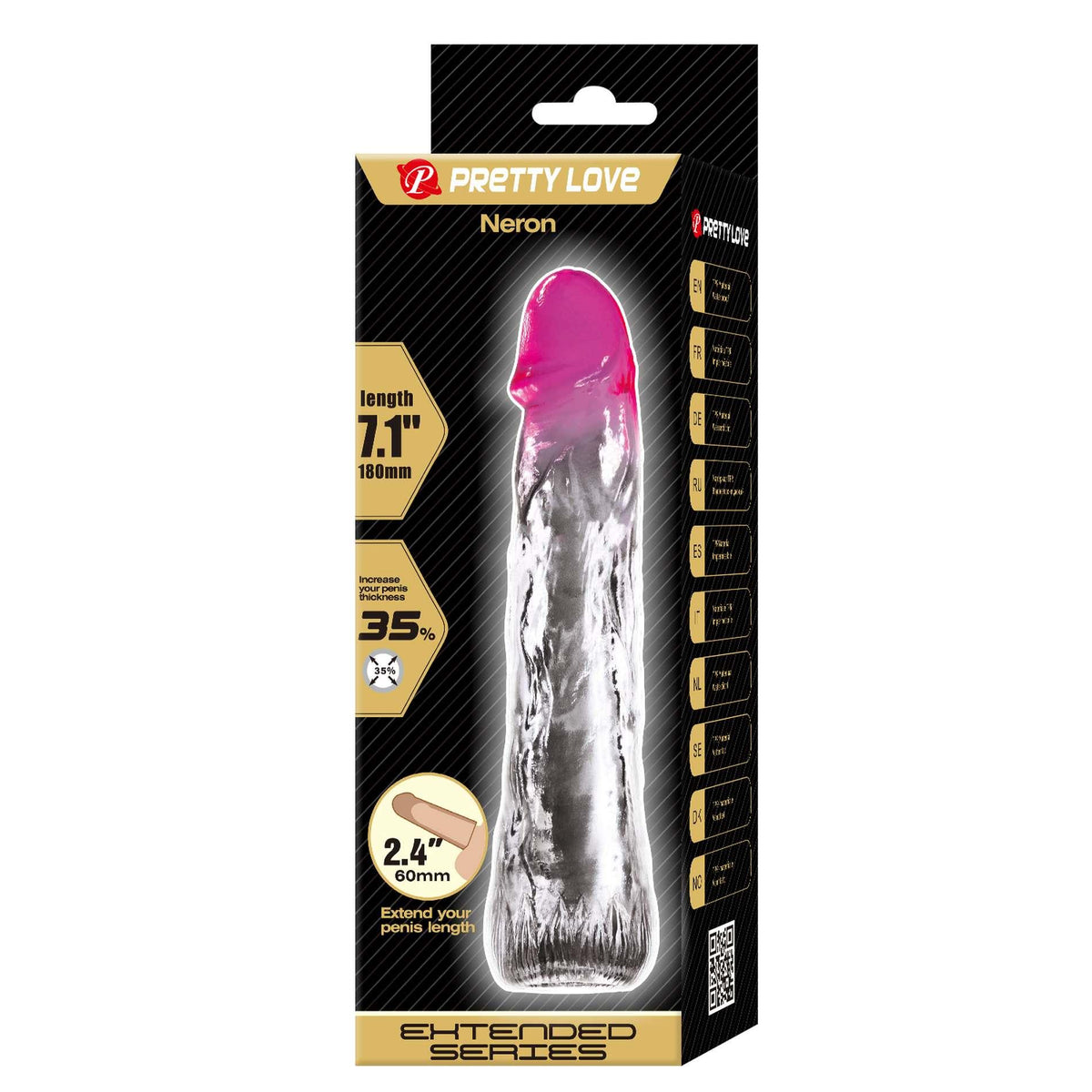 Guaina per il pene Neron – impermeabile, trasparente | Pretty Love
