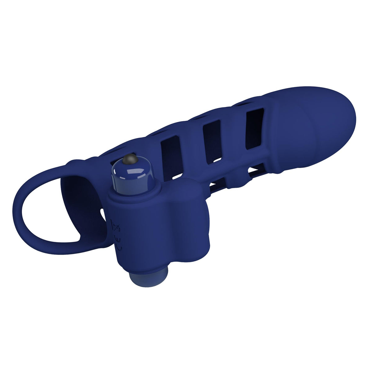 Guaina per il pene 10 funzioni – vibrante, blu | Pretty Love