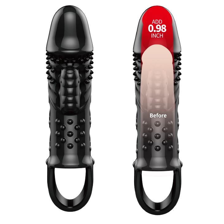 Pénisz hüvely Cecelia – vibrációs, szürke | Pretty Love