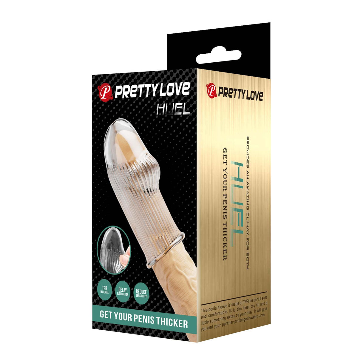 Funda para el pene Huel – transparente | Pretty Love