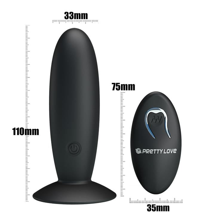 PRETTY LOVE - REMOTE CONTROL VIBRATING PLUG 12 functions