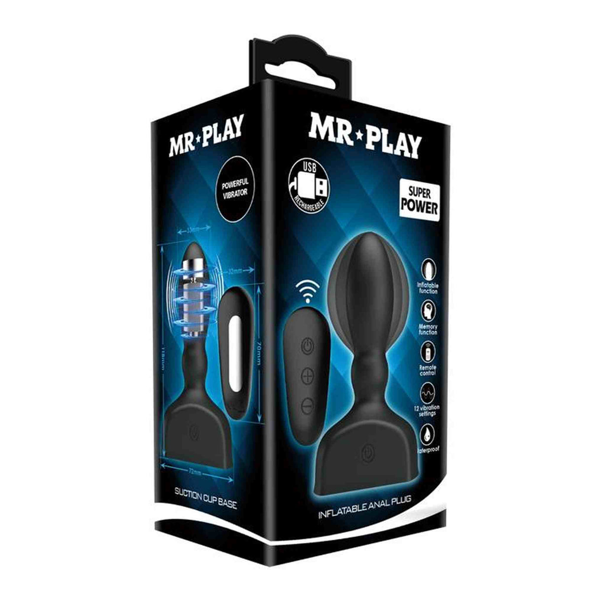 Butt plug – vibrating, rechargeable | Mr. Play