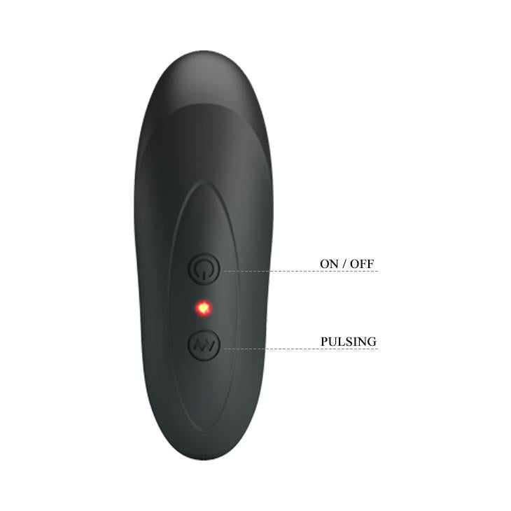 Prostate massager Archenemy 12 Pulsations 12 functions – rechargeable, vibrating, black | Pretty Love