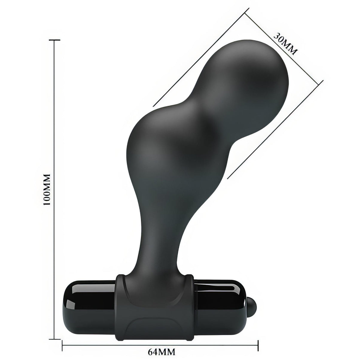 Plug anale Mr Play 10 funzioni – vibrante, nero | Pretty Love