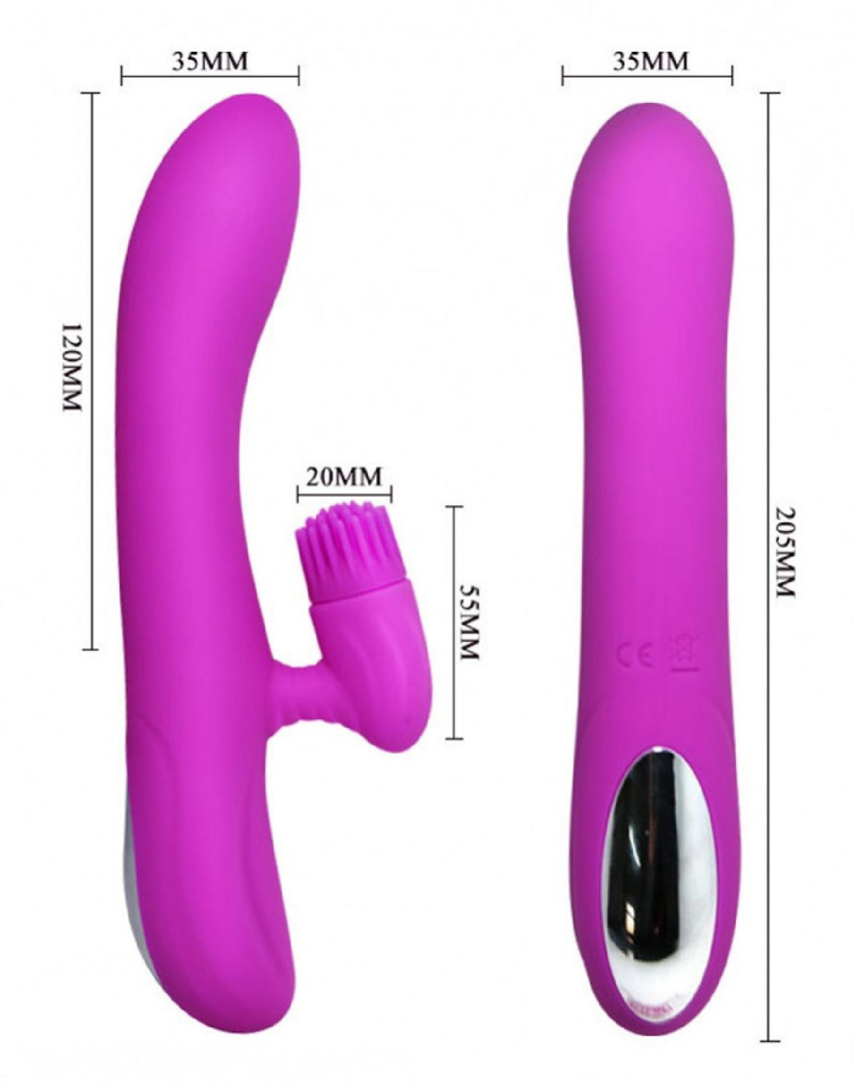 Stimulateur clitoridien Elton 7 fonctions – rechargeable, rotatif | Pretty Love