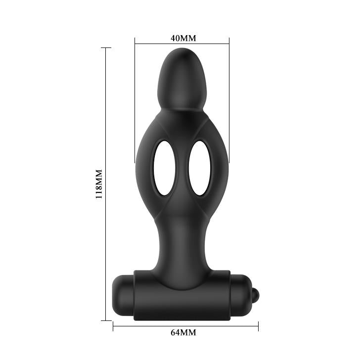 Plug anale 10 funzioni – vibrante, nero | Mr. Play