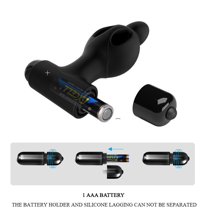 Plug anale 10 funzioni – vibrante, nero | Mr. Play