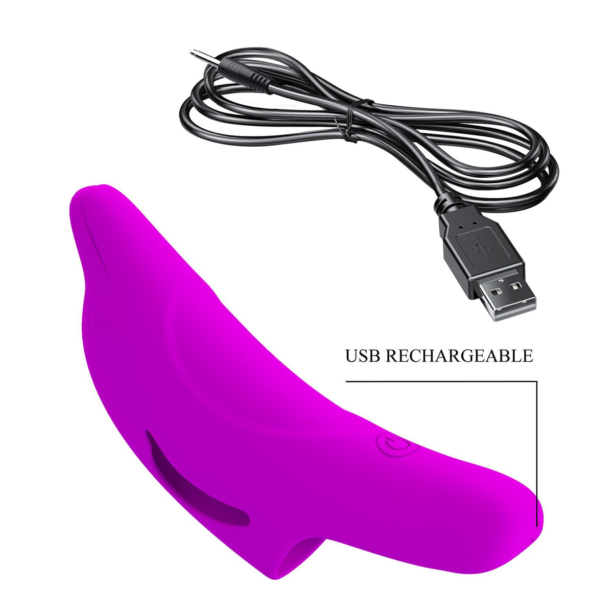 Vibratore da dito Delphini Honey 10 funzioni – ricaricabile, vibrante BI-210294 | Pretty Love